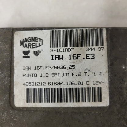 FIAT PUNTO 1.2 ECU / 16F.E3 / 46531212 / 61602.106.01 / MAGNETI MARELLI
