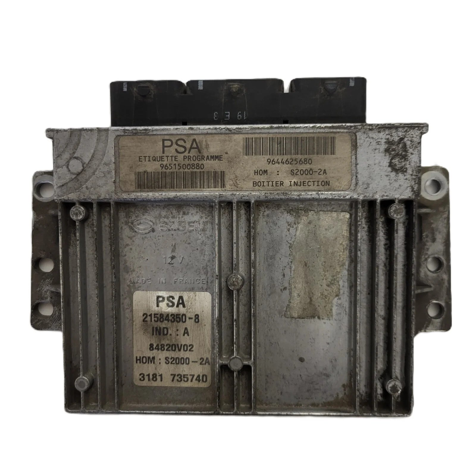 PEUGEOT CITROEN ECU / 21584350-8 / 9651500880 / 9644625680 / S2000-2A