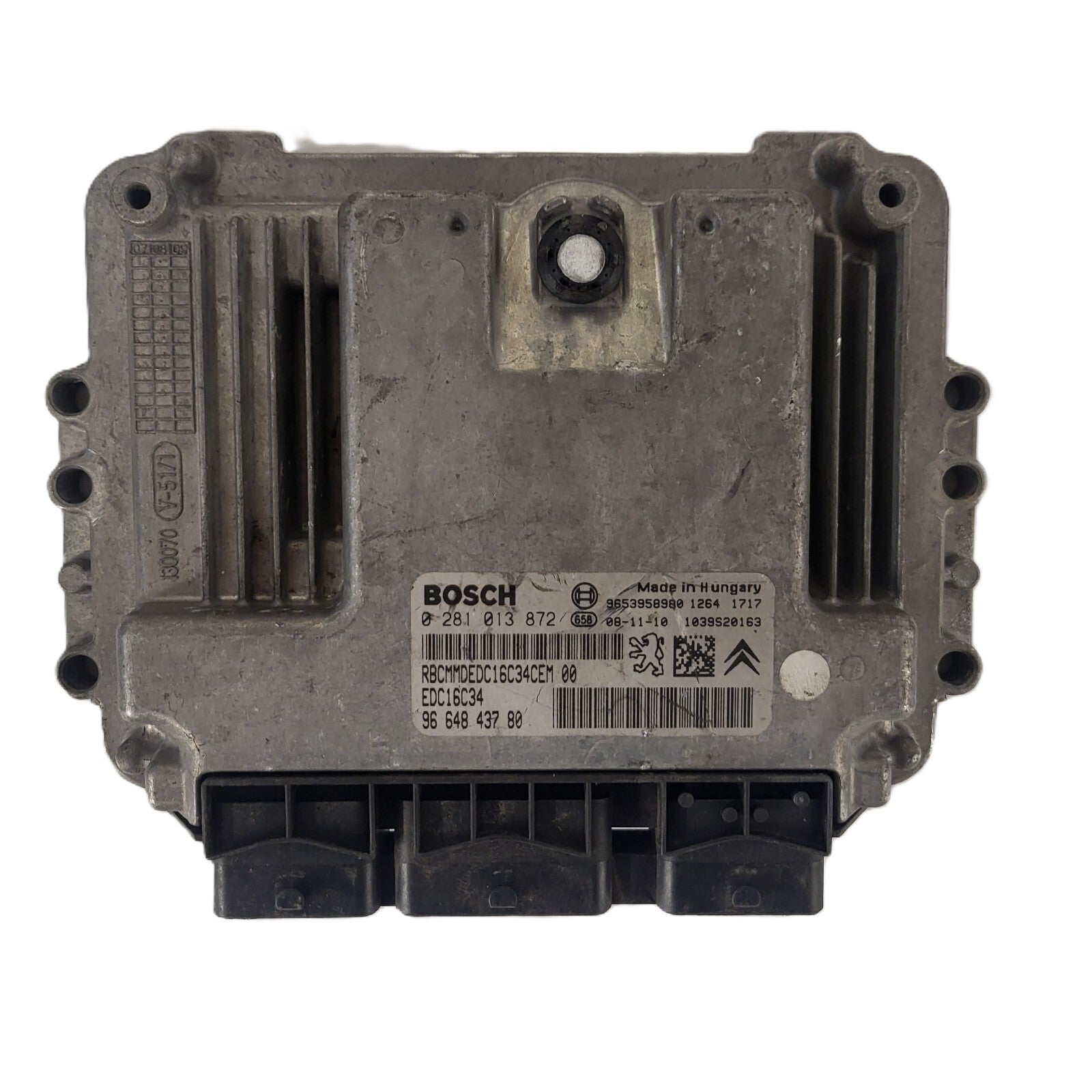 Peugeot Citroen ECU / 0281013872 / 9664843780 / EDC16C34 / BOSCH