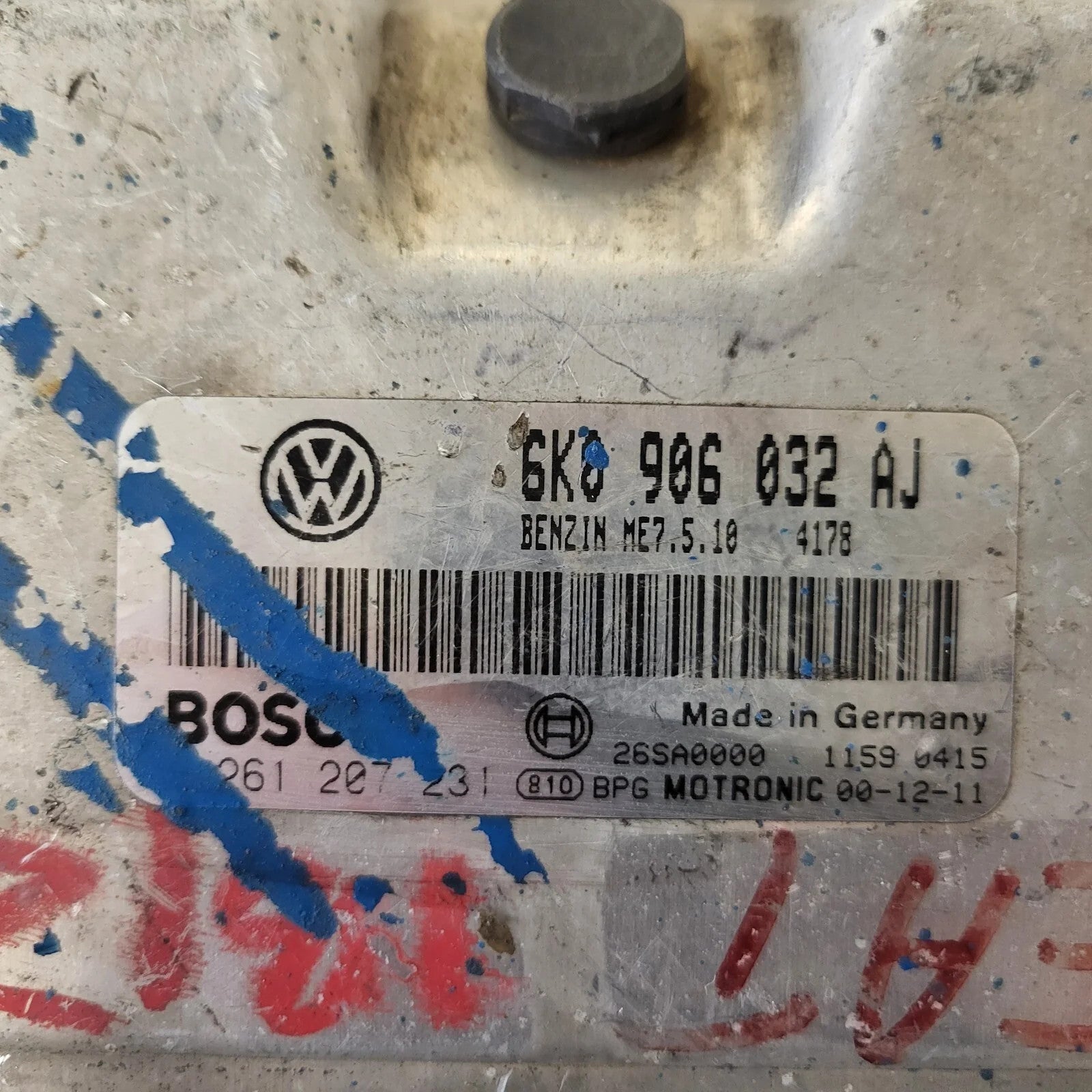 VW SEAT ECU / 6K0906032AJ / 0261207231 / ME7.5.10 / BOSCH