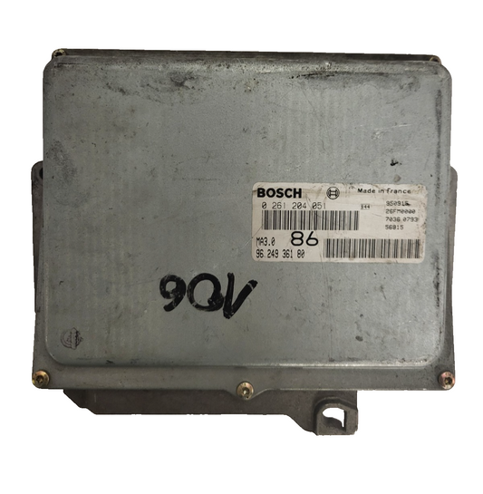 PEUGEOT 106 CITROEN AX 1.0 ECU / 0261204051 / 9624936180 / MA3.0 / BOSCH