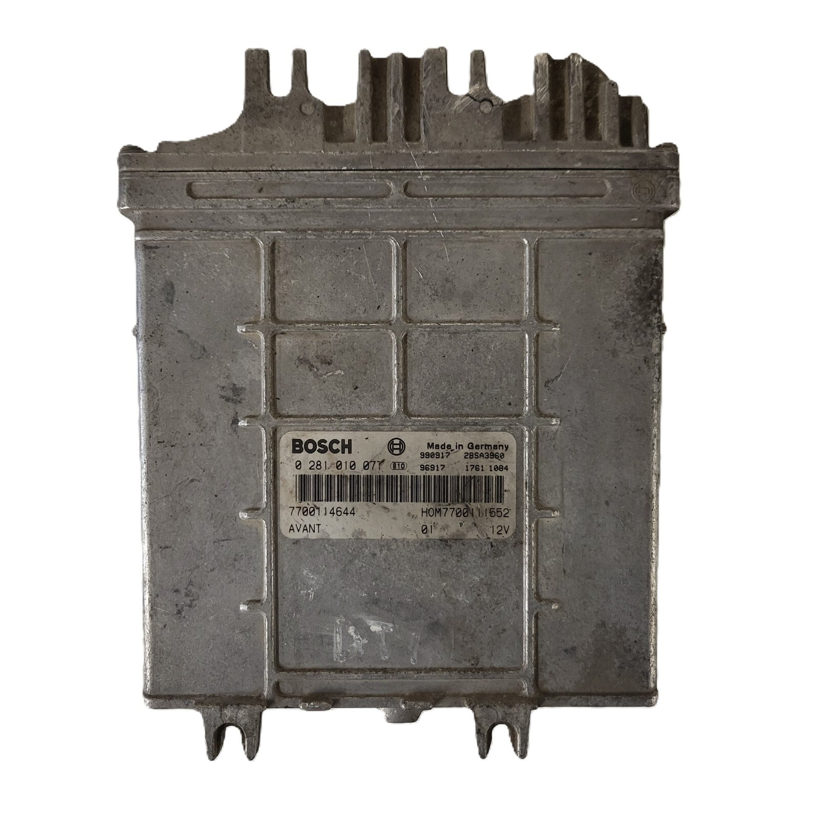 Renault Scenic 1.9 ECU / 0281010077 / 7700114644 / HOM 7700111552 / BOSCH