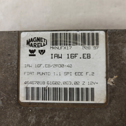 Fiat Punto 1.1 ECU / 46467018 / IAW 16F.EB / 61602.063.02 / MAGNETI MARELLI