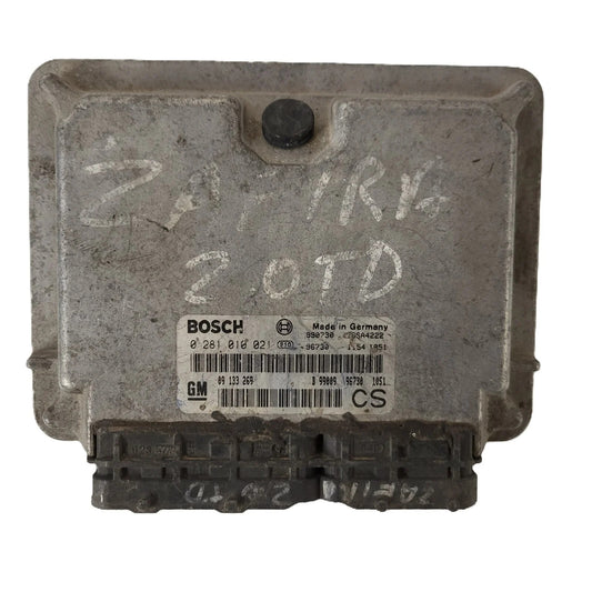 Opel Zafira ECU / 0281010021 / 09133269 / CS / BOSCH