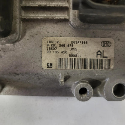 Opel Corsa ECU / 0261206075 / 09185450 / BOSCH