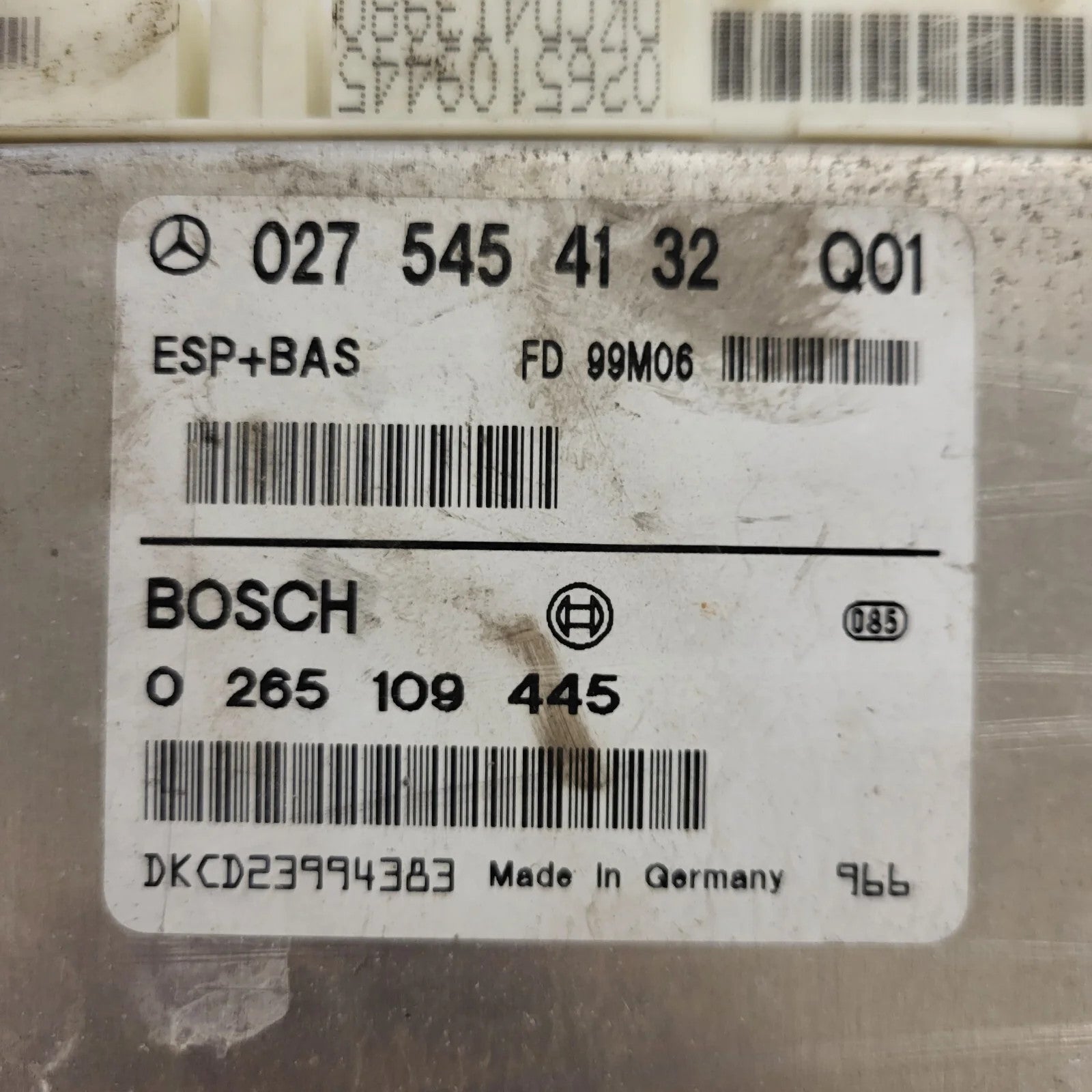 MERCEDES A W168 ESP ECU / 0276454132 / 0265109445 / BOSCH