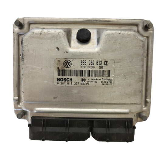 VW ŠKODA ECU / 0281010257 / 038906012CE / EDC15VM+ / BOSCH