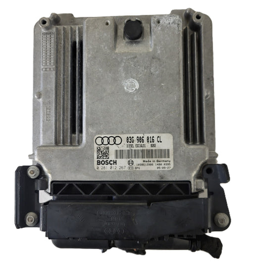 Audi A4 2.0 TDI ECU / 03G906016CL / 0281012267 / EDC16U31 / BOSCH