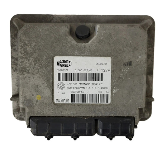 Fiat Seicento 600 ECU / 55187372 / IAW 4AF.M9 / 61600.627.05 / MAGNETI MARELLI