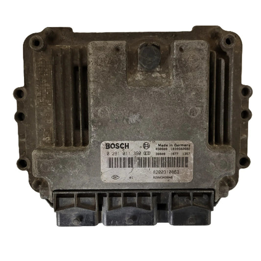 Renault Megane Scenic ECU / 0281011390 / 8200310863 / 8200349846 / BOSCH