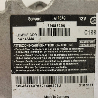 ALFA ROMEO GT AIRBAG ECU / 60683300 / 5WK43444 / SIEMENS