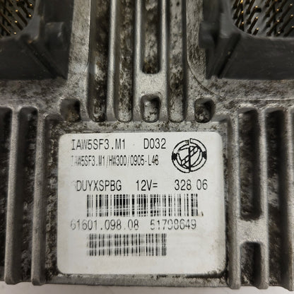 FIAT GRANDE PUNTO ECU / IAW 5SF3.M1 / 51798649 / 61601.098.08 / HW300 IAW5SF3.M1