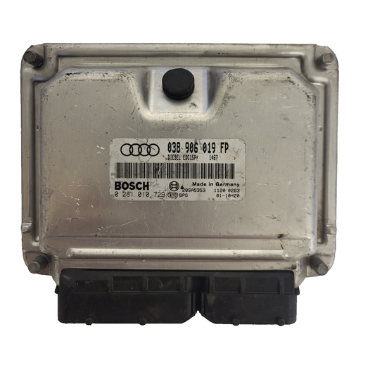 VW AUDI ECU / 038906019FP / 0281010729 / EDC15P+ / BOSCH