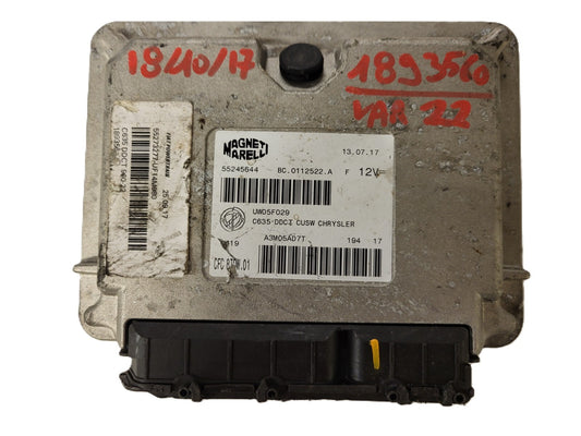FIAT 500 SUZUKI ECU / 55245644 / BC.0112522.A / CFC8TDW.01 / MAGNETI MARELLI