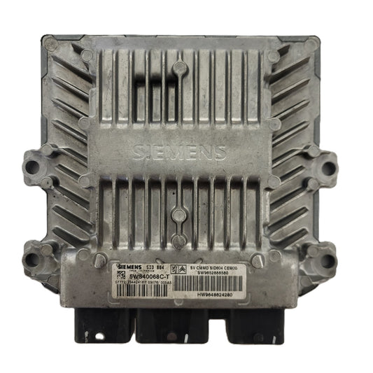 PEUGEOT CITROEN ECU / 5WS40068C-T / 9652888580 / 9648624280 / SID804 / SIEMENS 