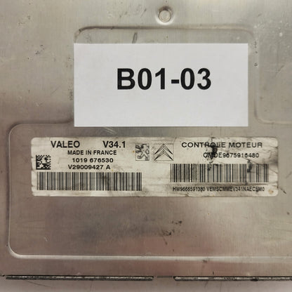 PEUGEOT CITROEN ECU / V34.1 / V29009427 / V29009427A CMDE9675916480 HW9666591380