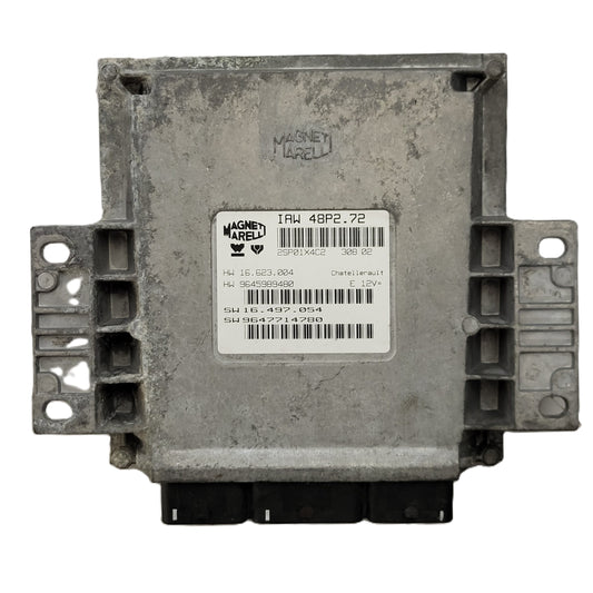 PEUGEOT CITROEN ECU / IAW48P2.72 / SW 9647714780 / HW 9645989480 / MAGNETI