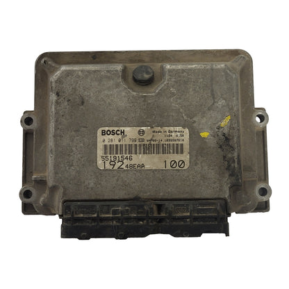 Fiat STILO 1.9 ECU / 0281011799 / 55191546 / BOSCH - B01-06 - 1
