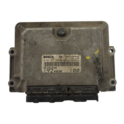 3x Fiat STILO 1.9 ECU / 0281011799 / 55191546 / BOSCH BULK STOCK
