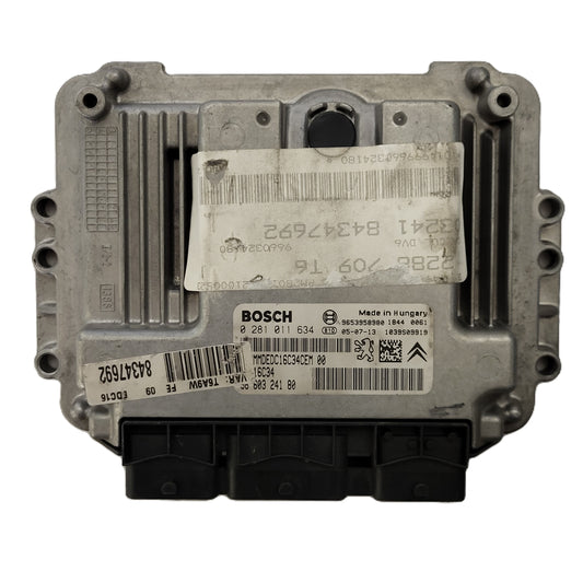 Peugeot Citroen ECU / 0281011634 / 9660324180 / 9653958980 / EDC16C34 / BOSCH