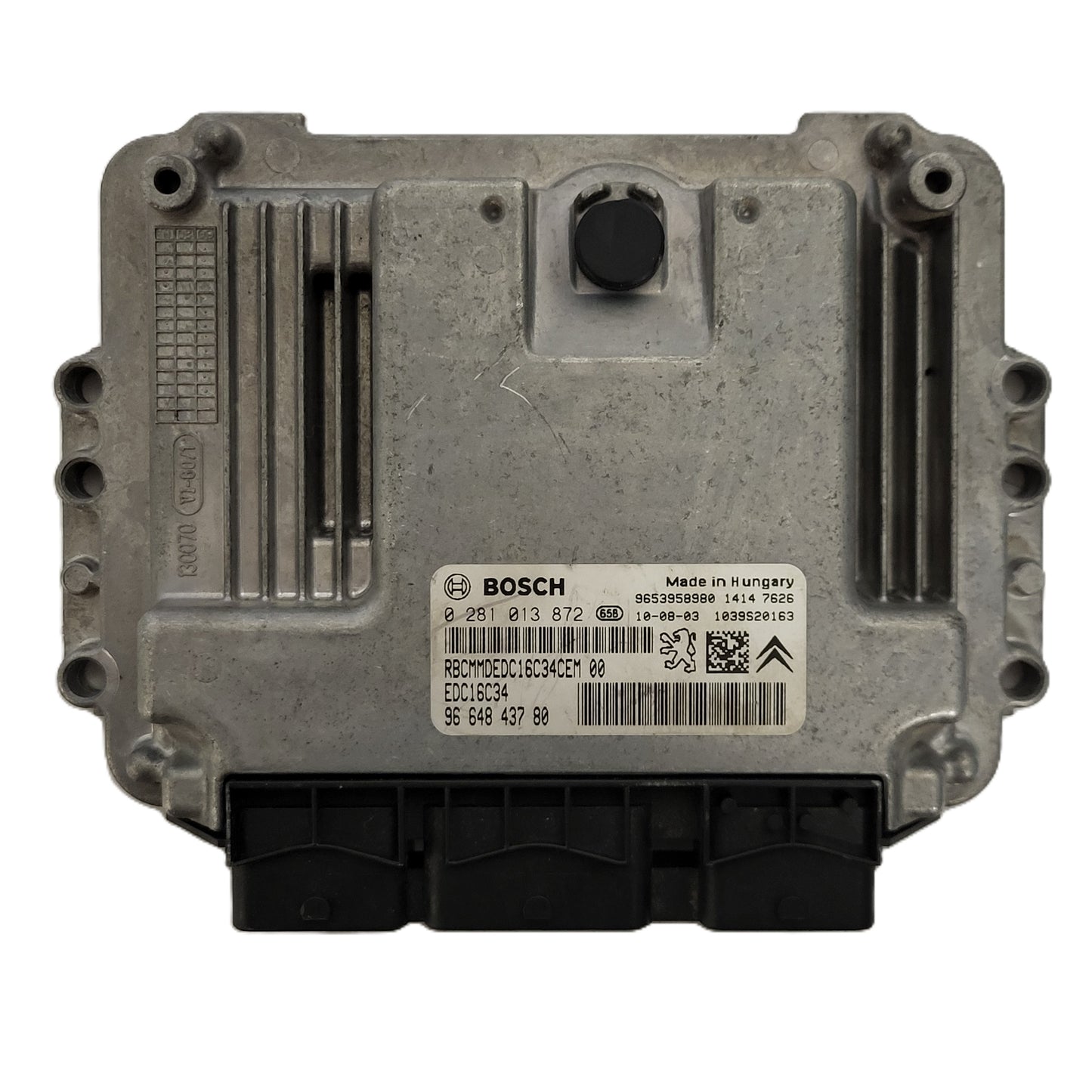 Peugeot Citroen ECU / 0281013872 / 9664843780 / EDC16C34 / 9653958980 / BOSCH