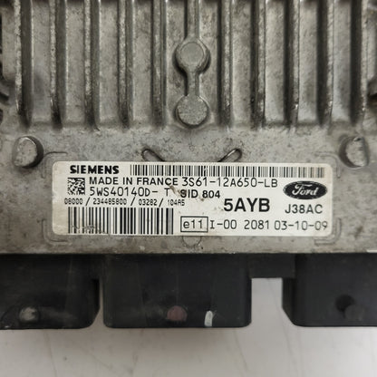 FORD FIESTA 1.4 ECU / 3S61-12A650-LB / 5WS40140D-T / SID804 / 5AYB J38AC