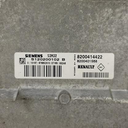 RENAULT MODUS ECU / S120200102 / S120200102B / SIM 32 / 8200414422 / 8200401568