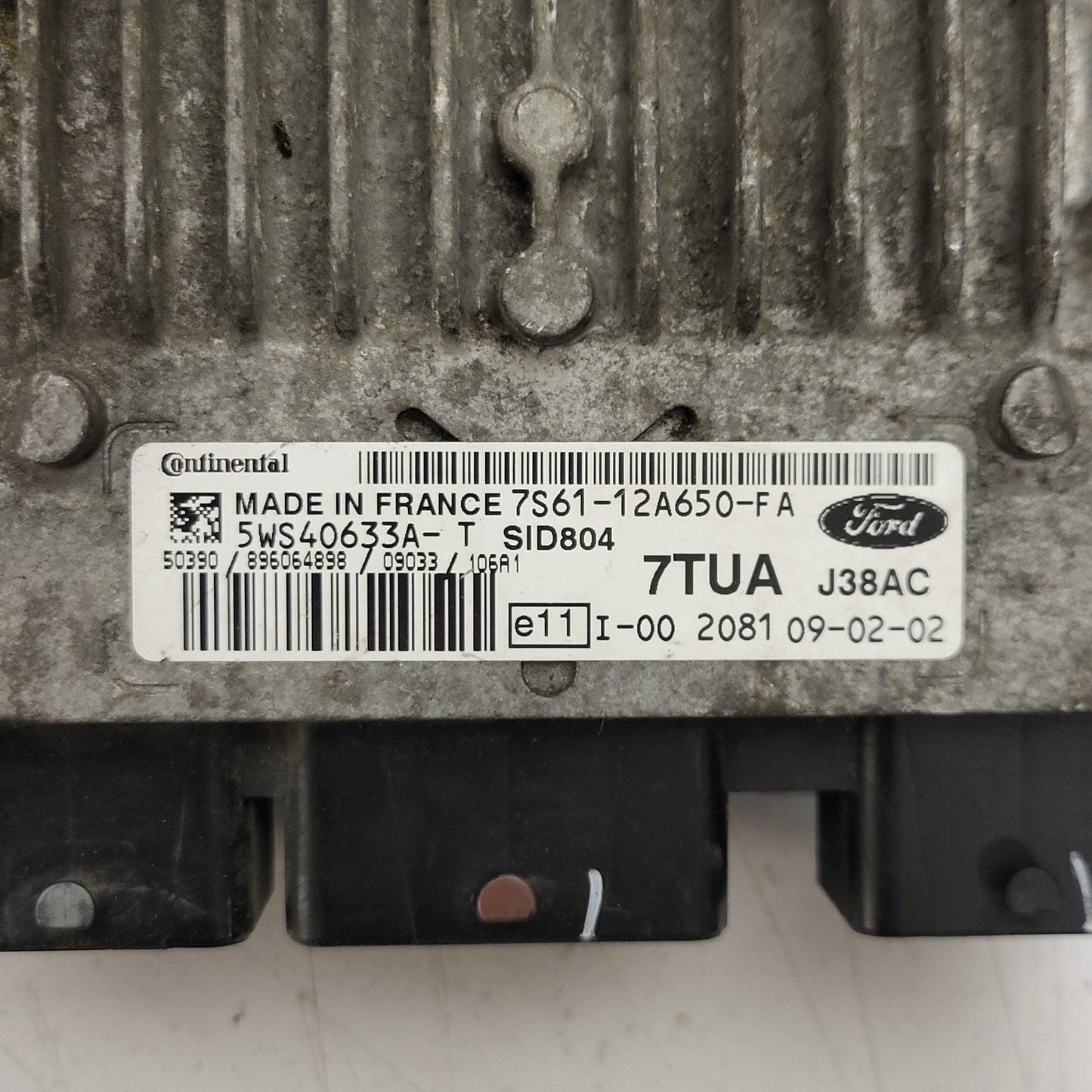 FORD FIESTA 1.4 ECU / 7S61-12A650-FA / 5WS40633A-T / 7TUA / SID804 / CONTINENTAL