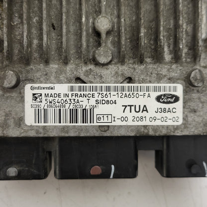 FORD FIESTA 1.4 ECU / 7S61-12A650-FA / 5WS40633A-T / 7TUA / SID804 / CONTINENTAL