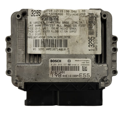 FIAT BRAVO 198 ECU / 0281016197 / 51871491 / BOSCH - B01-21 - 1