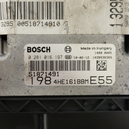 FIAT BRAVO 198 ECU / 0281016197 / 51871491 / BOSCH - B01-21 - 2