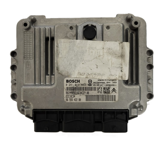 Peugeot Citroen ECU / 0281011863 / 9659342280 / EDC16C34 / 9653958980
