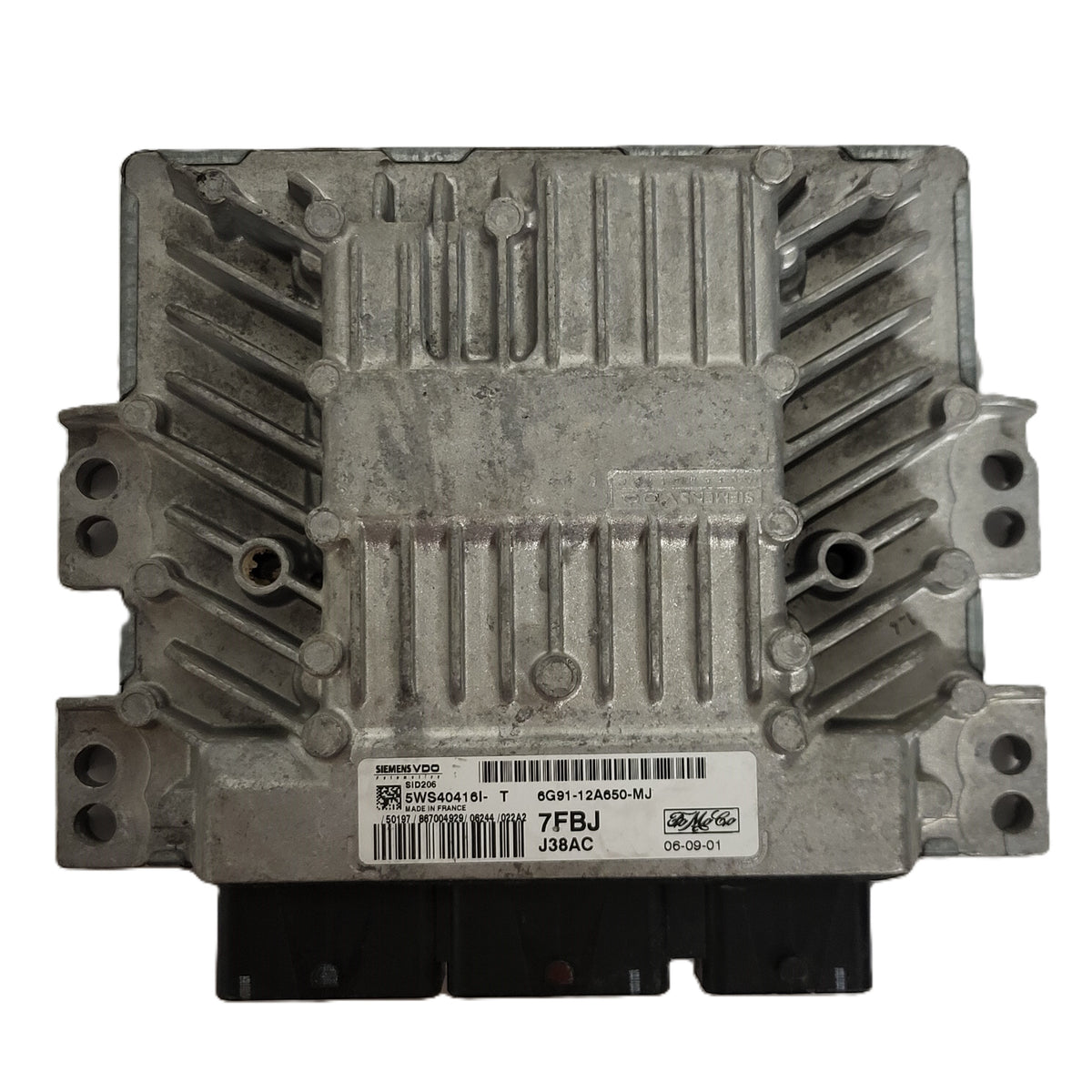 FORD S-MAX ECU / 6G91-12A650-MJ / 5WS404161-T / SID206 / 7FBJ / SIEMENS - B02-01 - 1
