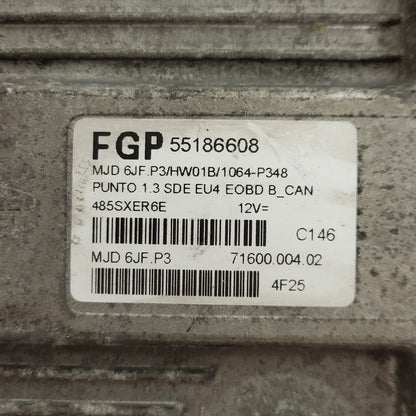 FIAT GRANDE PUNTO ECU / 55186608 / MJD 6JF.P3 / HW01B / 71600.004.02