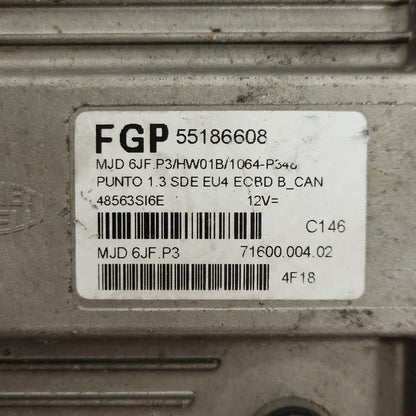FIAT GRANDE PUNTO ECU / 55186608 / MJD 6JF.P3 / HW01B / 71600.004.02