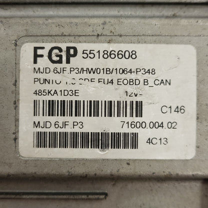FIAT GRANDE PUNTO ECU / 55186608 / MJD 6JF.P3 / HW01B / 71600.004.02