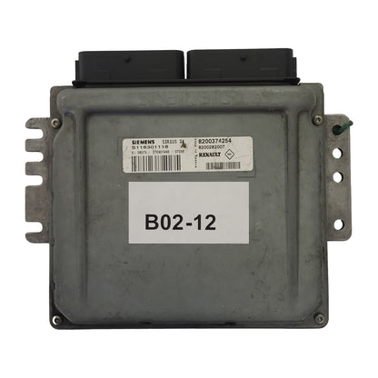 RENAULT CLIO ECU / S118301118 / S118301118A / 8200374254 / 8200282007 / SIRIUS 34 - B02-12 - 1
