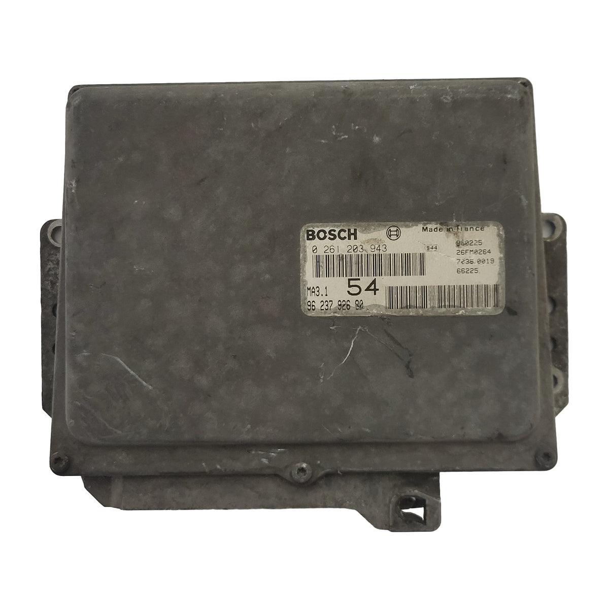 Peugeot 106 Citroen Saxo AX ECU / 0261203943 / 9623792680 / MA3.1 / BOSCH - B02-14 - 1