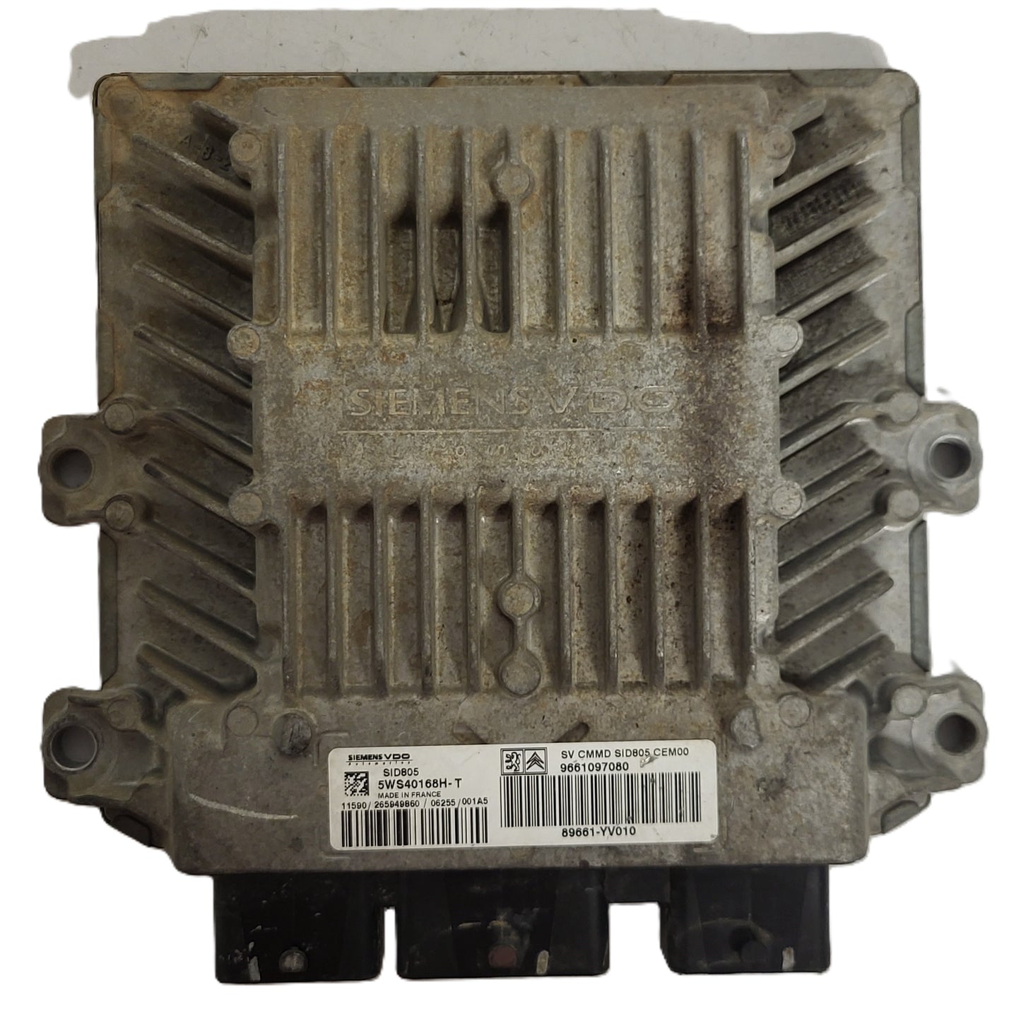 CITROEN PEUGEOT TOYOTA ECU / 5WS40168H-T / 9661097080 / 89661-YV010 / SID805