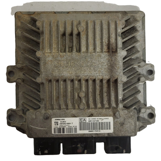 CITROEN PEUGEOT TOYOTA ECU / 5WS40168H-T / 9661097080 / 89661-YV010 / SID805