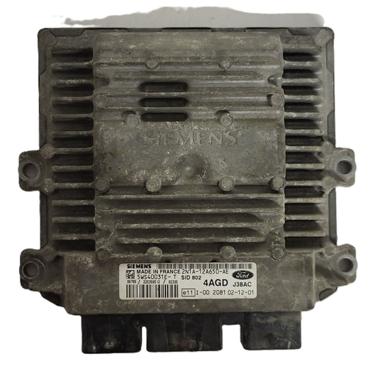 FORD FUSION ECU / 2N1A-12A650-AE / 5WS40031E-T / SID802 / 4AGD / SID802 SIEMENS