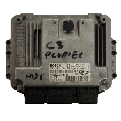 PEUGEOT CITROEN ECU / 0281012524 / 9662517080 / 9657699480 / EDC16C34 / BOSCH