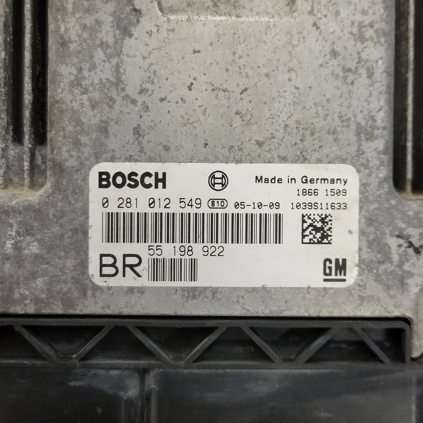 OPEL ZAFIRA B ASTRA H ECU / 0281012549 / 55198922 / BOSCH