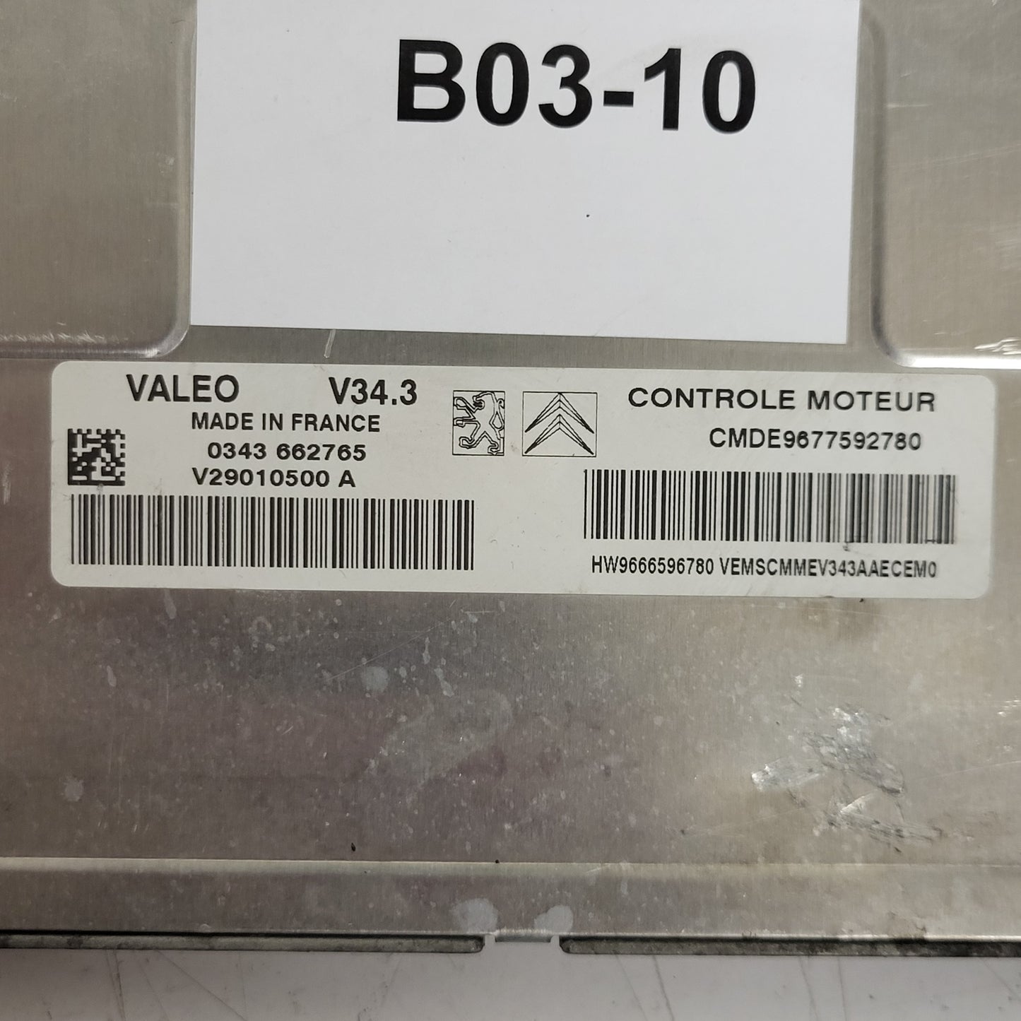 PEUGEOT CITROEN PSA / 0281012467 / 9662212480 / 9653958980 / EDC16C34 / BOSCH