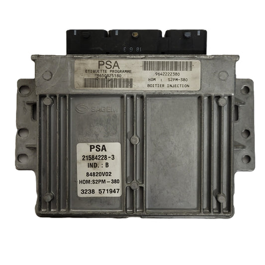 PEUGEOT CITROEN ECU / 21584228-3 / 9650825180 / 9642222380 / S2PM-380 / SAGEM