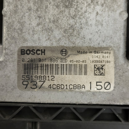 ALFA ROMEO 147 ECU / 0281011896 / 55198812 / BOSCH