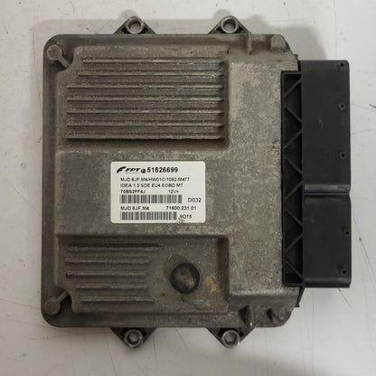 FIAT IDEA ECU / 51826699 / MJD 6JF.M4 / HW01C / 71600.231.01 / MAGNETI MARELLI