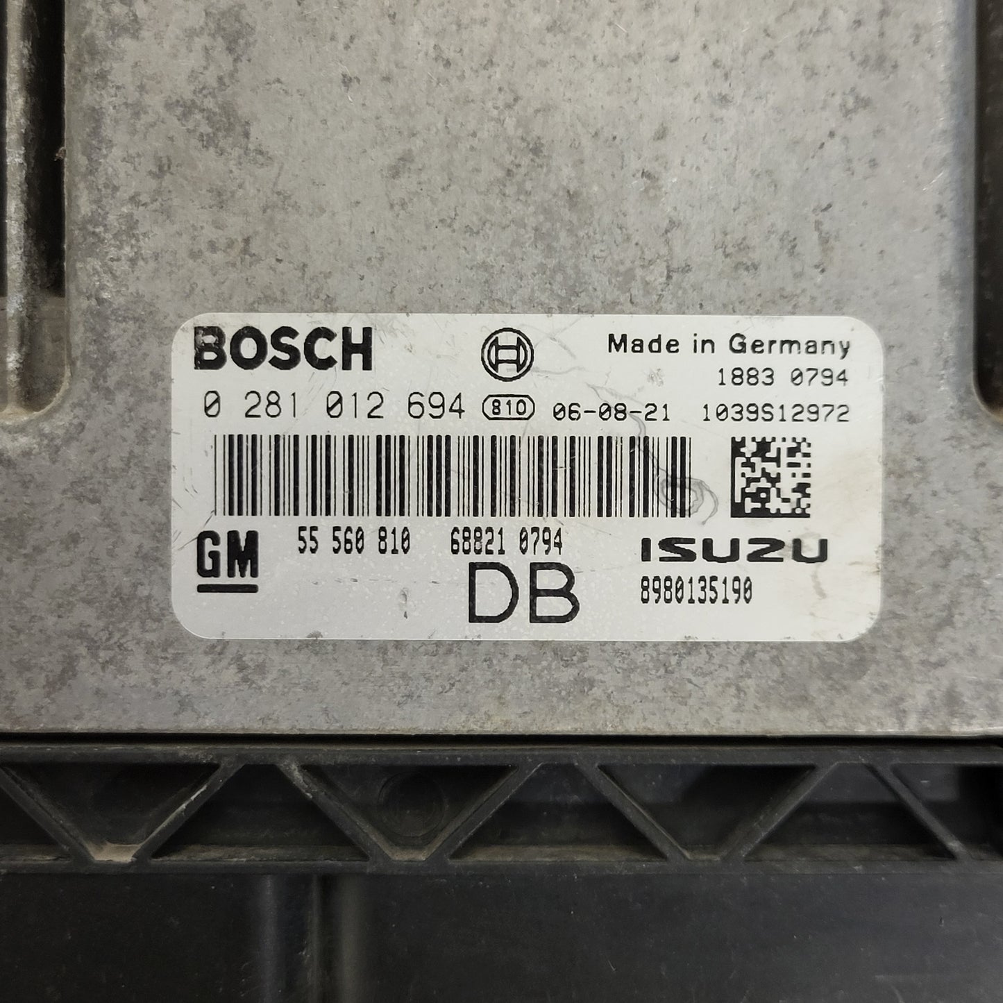 OPEL ASTRA H ECU / 0281012694 / 55560810 / DB / BOSCH