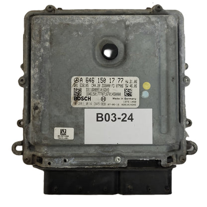 MERCEDES SPRINTER ECU / A6461501777 / 0281014345 / ED6105 CR4.20 / BOSCH - B03-24 - 1