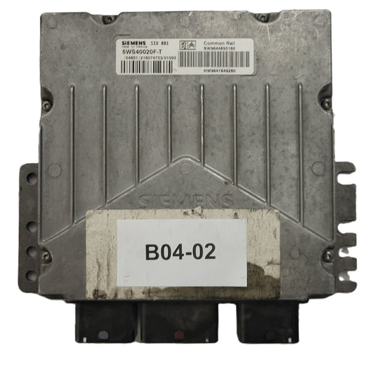 PEUGEOT CITROEN ECU / 5WS40020F-T / SW9644895180 / HW9641849280 / SID801